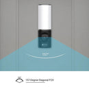 EZVIZ facade outdoor 2K+ resolution light-video camera LC3 with people detection and two-way audio, 32GB eMMC built-in memory