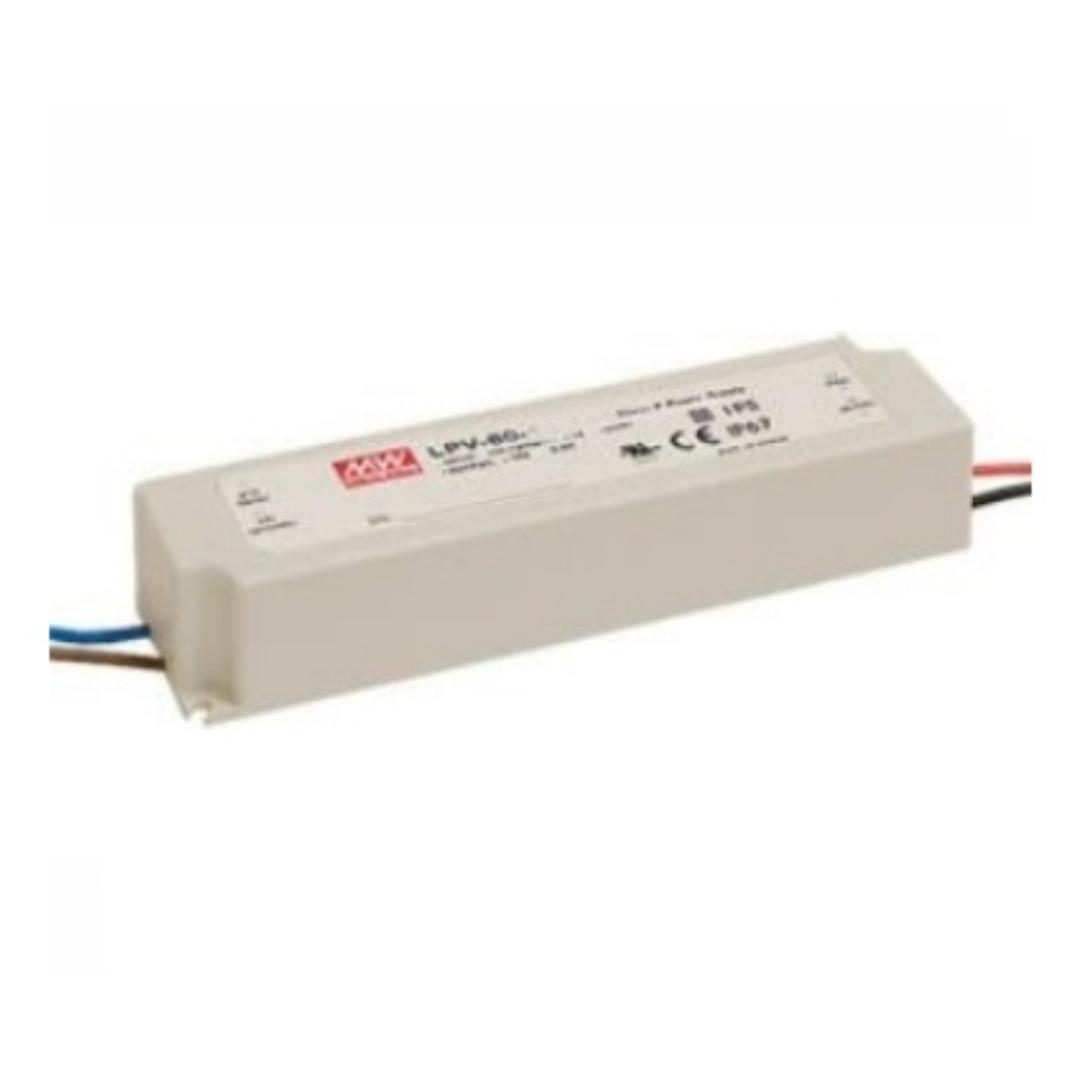 Impulss toiteallikas LED 12V 5A 60W IP67 Mean Well