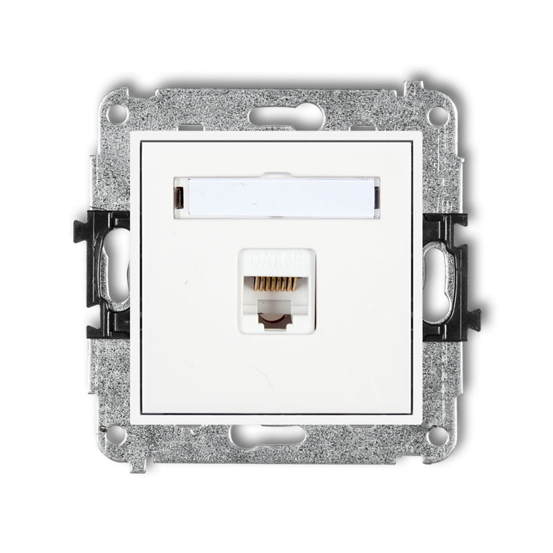1-poolne PC-pistikupesa mehhanism 1xRJ45, kat. 5e, 8-poolne