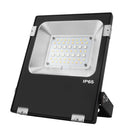 20W(1500-1800Lm) LED Prožektors, IP65, RGB+W, ar wi-fi, melns korpuss, 2700-6500K