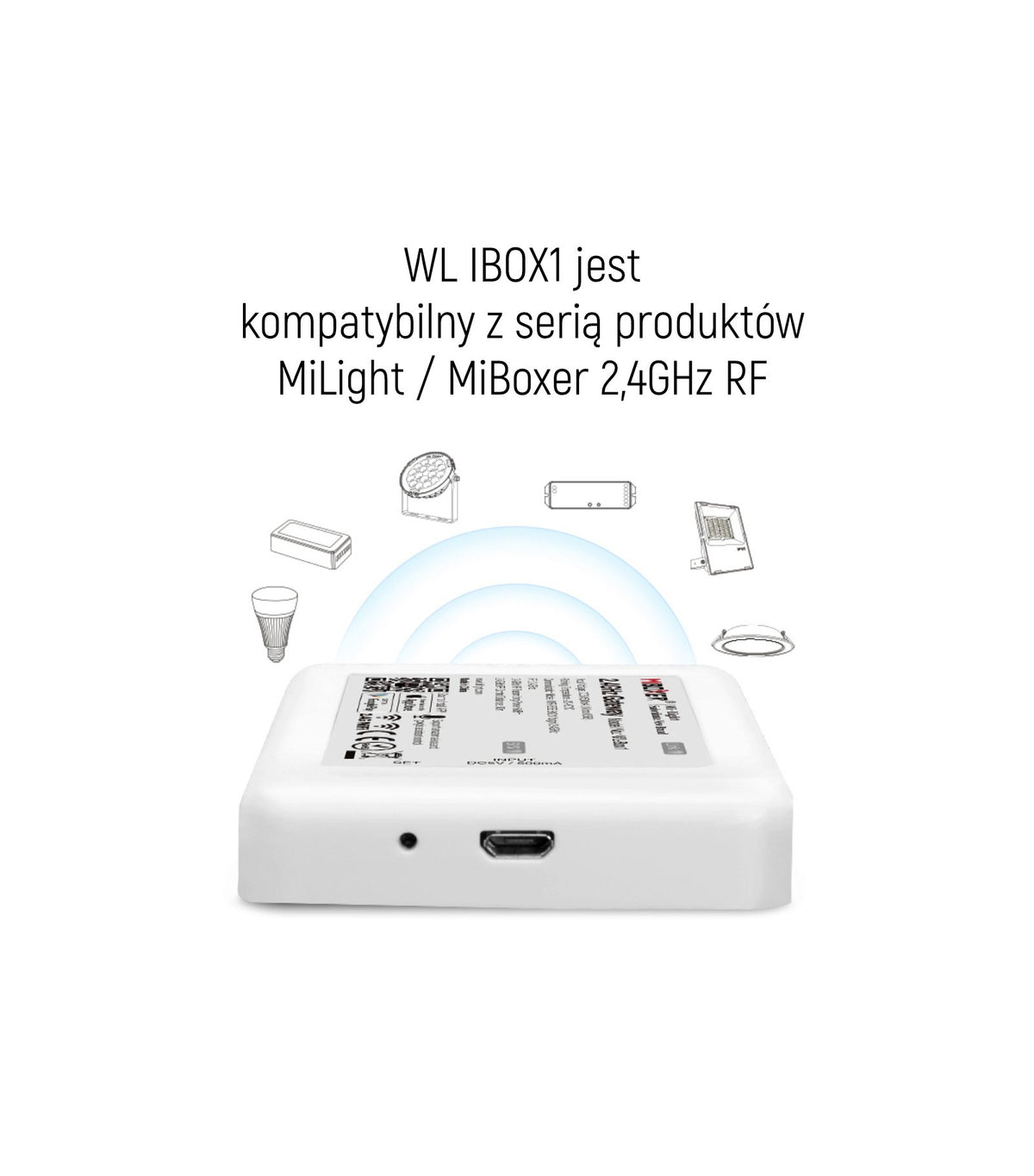 LED kontrolieris WI-FI WL-Box1 MIBOXER 2.4GHz, saderīgs ar Amazon Alexa un Google Assistant