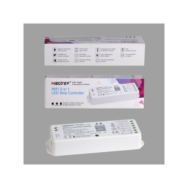 LED lentes kontrolieris 12-24V 15A RGBCCT RGBW RGB un MONO, saderīgs ar AMAZON ALEXA