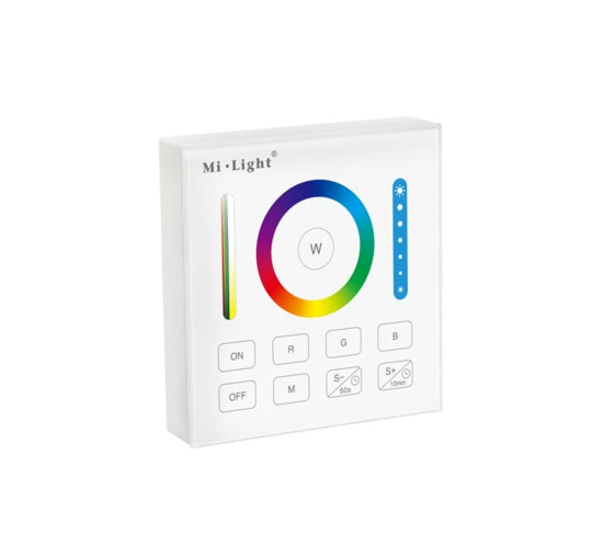 Mi-Light dimmeris, RGB+CCT, 1 zona, skārienjūtīgs, 2.4G/3V (2xAAA), bezvadu, 30 m diapazons, FUT043, FUT044, FUT045 vadība
