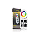 Mi-Light tālvadības pults kontrolierim, skārienjūtīga, RGB/RGBW, 4 zonu, melnās pogas, 2.4G/Wi-Fi, radio vadība