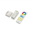 Mi-Light RGB+CCT kontrolieris, 1 zonas uztvērējs+2.4G/Wi-Fi, skārienjūtīga tālvadības pults, radio vadība, dimmējams, max15A, 1 kanāls maks. 6A, automātiskās sinhronizācijas funkcija, automātiskā pārraide