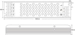 MPC-200-12 SLIM LED Barošanas bloks 200W 16.7A 12V, ūdensnedrošs IP20, metāla