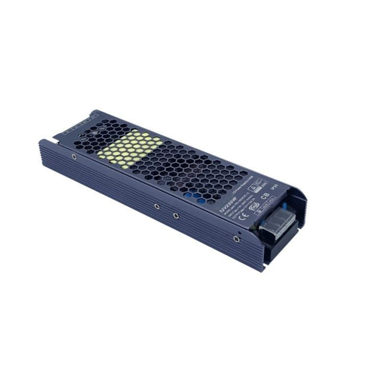 SLIM LED-strömförsörjning 500W 41,7A 12V, vattentät IP20, metall