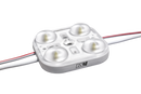 2W(320Lm) 24V IP67 LED modulis ar 4 diodēm, auksti balta gaisma 6500K
