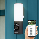 EZVIZ facade outdoor 2K+ resolution light-video camera LC3 with people detection and two-way audio, 32GB eMMC built-in memory