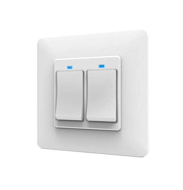 Двойной выключатель PNI SmartHome WS222 для управления освещением через интернет, совместимый с Google Home, Amazon Alexa