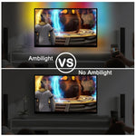 LED strip with USB backlight WS2812B, waterproof, 5m (TV screen lighting kit)