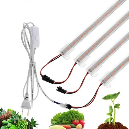 LED augu audzēšanas gaismeklis 7W 50cm, 220V, savienojams līdz 6 gab, bez strāvas kabeļa