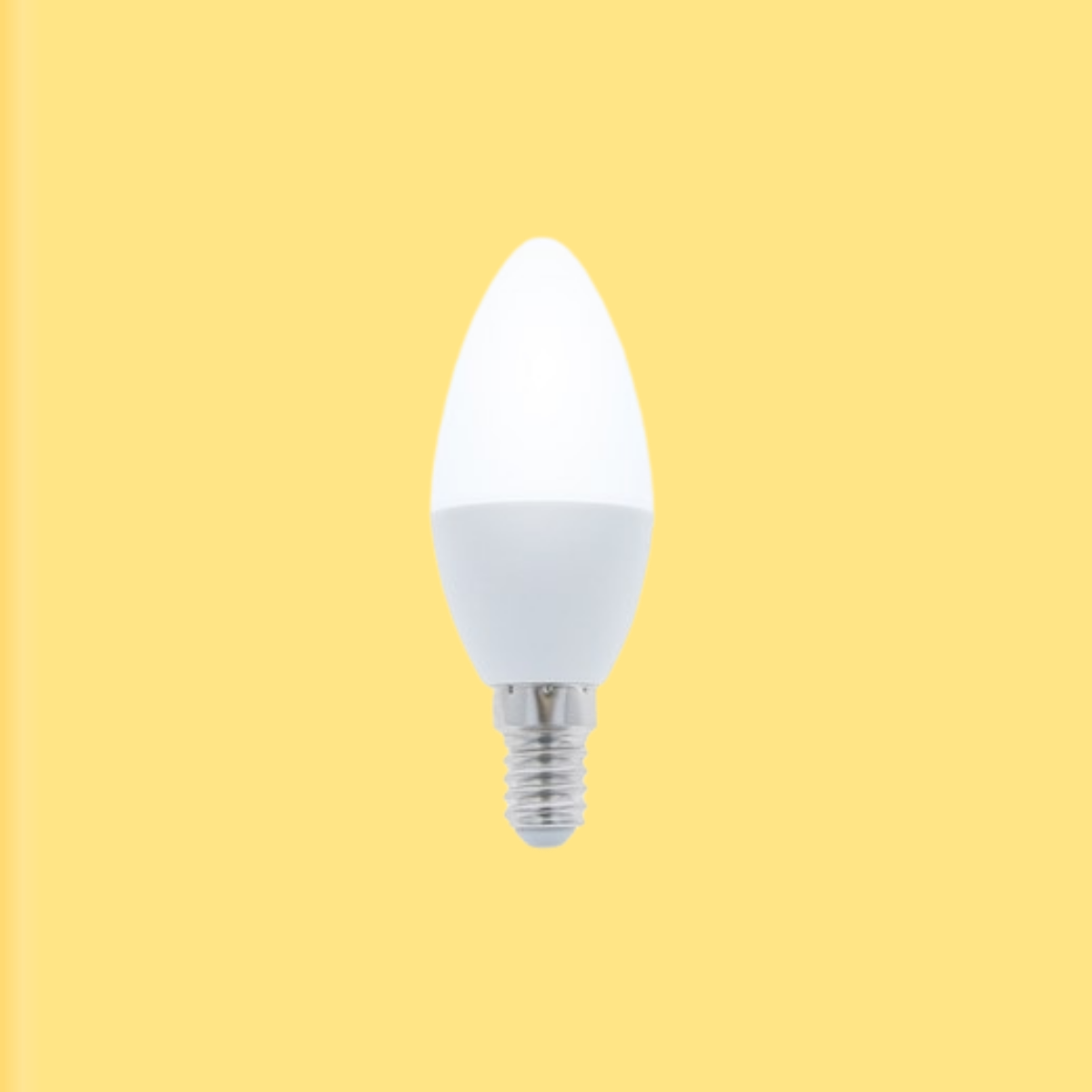 E14 6W(480Lm) LED Spuldze, C37, IP20, silti balta gaisma 3000K