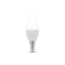 E14 6W(480Lm) LED Spuldze, C37, IP20, silti balta gaisma 3000K