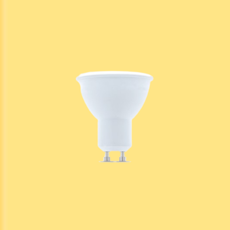 GU10 1W(90Lm) LED spuldze, keramikas, silti balta gaisma 3000K