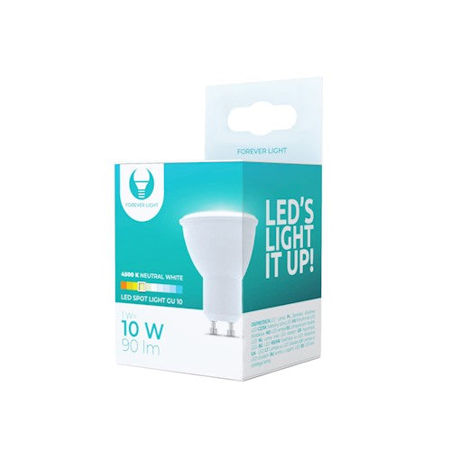 GU10 1W(90Lm) LED bulb, ceramic, neutral white light 4500K