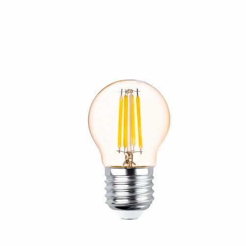 E27 4W(400Lm) LED Filament bulb, G45, COG gold, warm white light 2200K