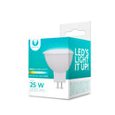 GU5.3 3W(200Lm) 12V LED Spuldze, MR16, silti balta gaisma 3000K