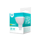 GU5.3 3W(200Lm) 12V LED Spuldze, MR16, IP20, neitrāli balta gaisma 4500K