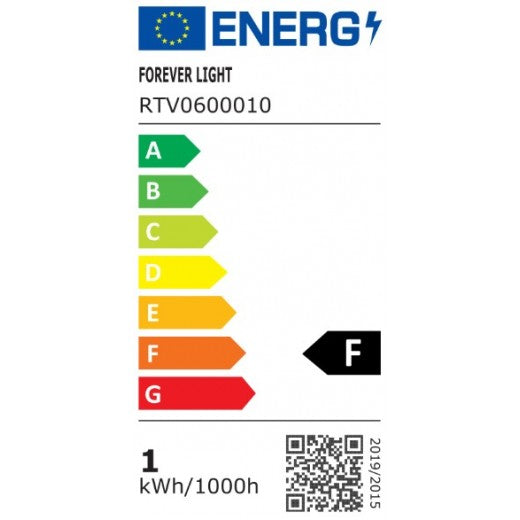 GU10 1W(90Lm) Forever LED-lampa, IP20, kallvitt ljus 6000K
