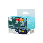 LED headlamp Sporty XP-E 3W + COB 3W 160lm 1200mAh Forever Light