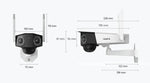 Reolink 4K 8MP Wi-Fi videokaamera inimeste, autode ja loomade tuvastamisega. 180° panoraamvaade 5GHz/2,4GHz Wi-Fi, kahesuunaline heli.Värviline öönägemine, Duo seeria W730.