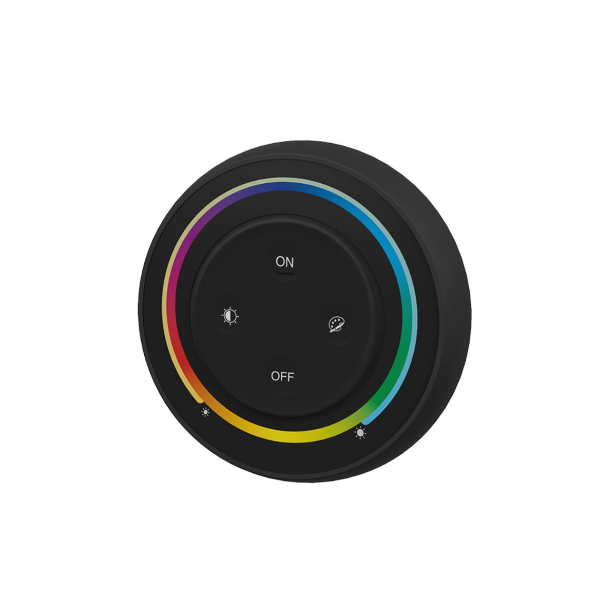 Mi-Light RGB+CCT dimmer, must, ümmargune, puutetundlik, 2.4G/3V (2xAAA), juhtmevaba, ulatus 30m