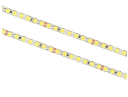 Cena par 1m_Profesionāla LED Lenta, 168/led, 17W/m, 24V, 2400lm/m, lentas platums - 5mm, ūdensnedroša IP20, auksti balta gaisma 6000K