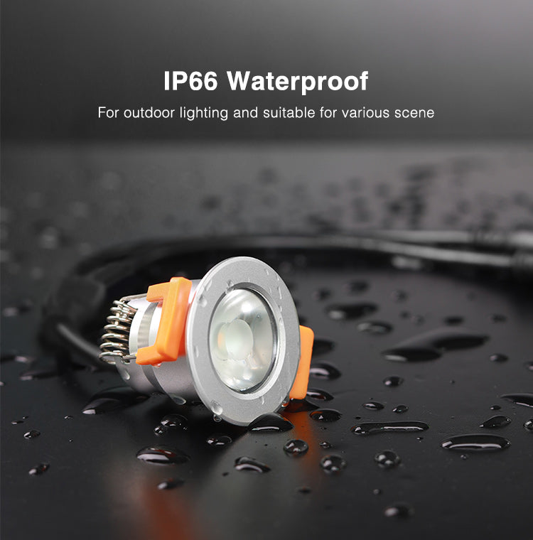 3W 12V LED Spot valgusti, süvistatav, ümmargune, IP66, CCT 1800K-6500K