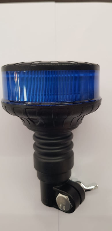 Zila bākuguns, paredzēta likt uz statīva-stiprinājuma uz12v patēriņš16w uz 24v patēriņš 36w, ūdens aizsardzības klase IP65