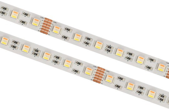 Cena par 1m_20W (1400lm) LED Lente, ūdensnedroša IP20, 24V RGBCCT