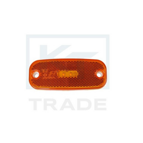 LED side marker lamp, yellow, 12-24V, IP67, 110x45x15mm