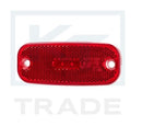 Aizmugurējā gabarītgaismas lukturis sarkans 12-24V