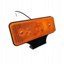 12-24V Sānu gabarītgaismas lukturis ar 2 LED, dzintara, IP67, 115x65x32 mm