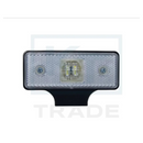 12-24V Sidomarkeringslampa med 2 lysdioder, vit, IP67, 115x65x32 mm