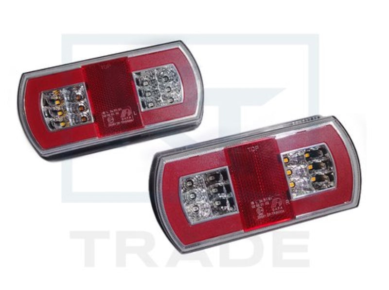 LED Glo-trac 12-24V aizmugures lukturis labais