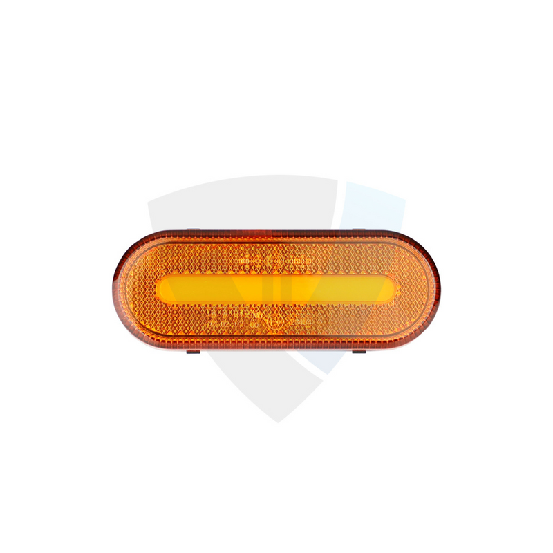 LED aizmugurējais lukturis, 12-24V, IP67, 49x124x22mm, E9, oranžs