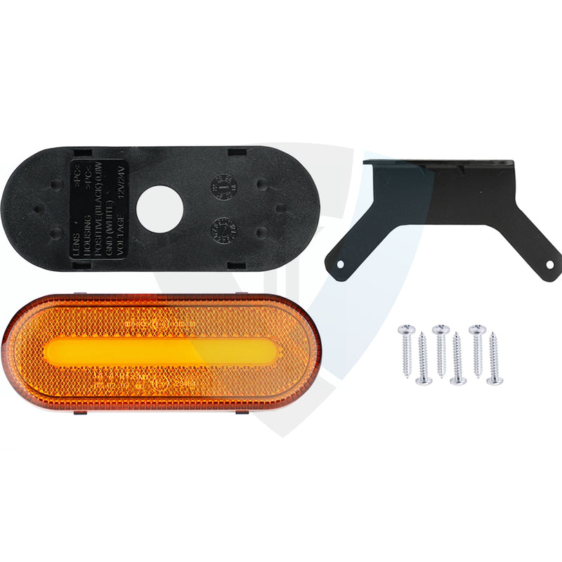 LED-tagevalgus, 12-24V, IP67, 49x124x22mm, E9, oranž