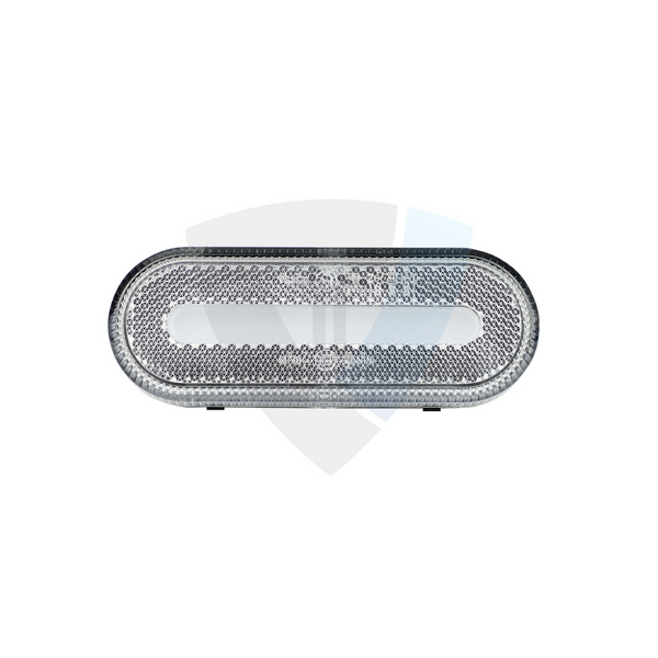 LED aizmugurējais lukturis, 12-24V, IP67, 49x124x22mm, E9, balts