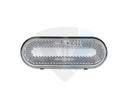 Светодиодный задний фонарь, 12-24 В, IP67, 49x124x22 мм, E9, белый