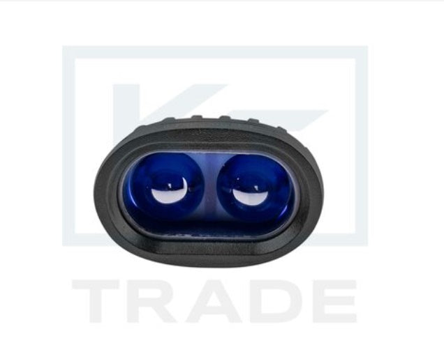 8W(800Lm) 10-30V 2 LED CREE lamp, IP67, blue light, 96/62/76 mm, up to 100m