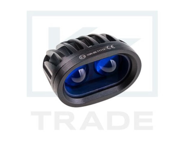 8W(800Lm) 10-30V 2 LED CREE лампы, IP67, синий свет, 96/62/76 мм, до 100м