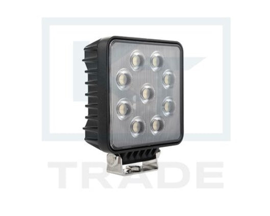 36W(3600Lm) 12-24V 36LED work light, IP68, square, 110/135.5/43 mm, cold white light 5700K