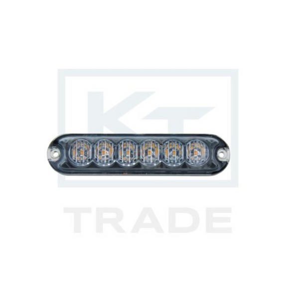 12-24V 18W 6 LED lukturis, IP67, 130/30/11 mm