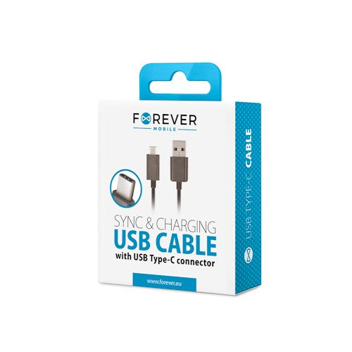 Forever kaabel USB - USB-C 1,0 m 1A must