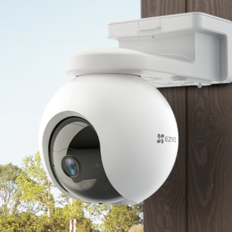 4G pöörlev EZVIZ CCTV välikaamera EB8. 2K resolutsioon ja 360° vaatenurk. Värviline öönägemine, ühendub nutiseadmetega. Kahesuunaline heli, inimeste jälgimine. Komplektis päikesepaneel 
