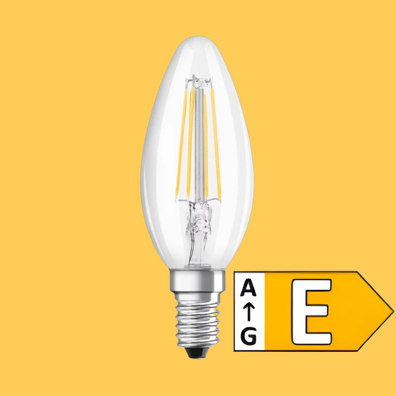 Светодиодная лампа LEDVANCE E14 4W(470Lm), IP20, теплый белый свет 2700K