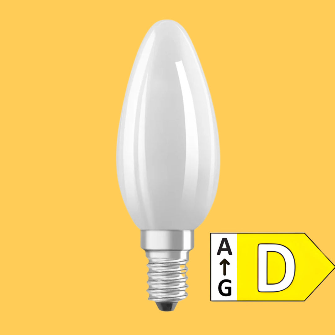 E14 5.5W(806Lm) LEDVANCE LED spuldze, IP20, dimmējama, silti balta gaisma 2700K