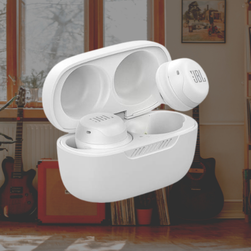 JBL Bluetooth 5.1 noise-canceling wireless headphones LIVE FREE NC+TWS, 20Hz - 20kHz, IPX7, compatible with Apple Siri, Google Assistant, Amazon Alexa, USB-C, includes ear tips, charging cable, charging case, white