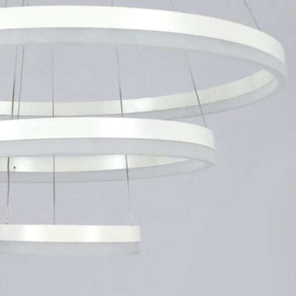 93W(7440Lm) ) LED 4-ring round ceiling light, IP20, white, dimmable, with remote control, 2700K-6000K, 1)Ø300mm*40↕mm 2) Ø400mm*40↕mm 3) Ø600mm*40↕mm 4) Ø800mm *40↕mm
